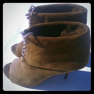 Elizabeth and James Lizzy Peep Toe Ankle Boots